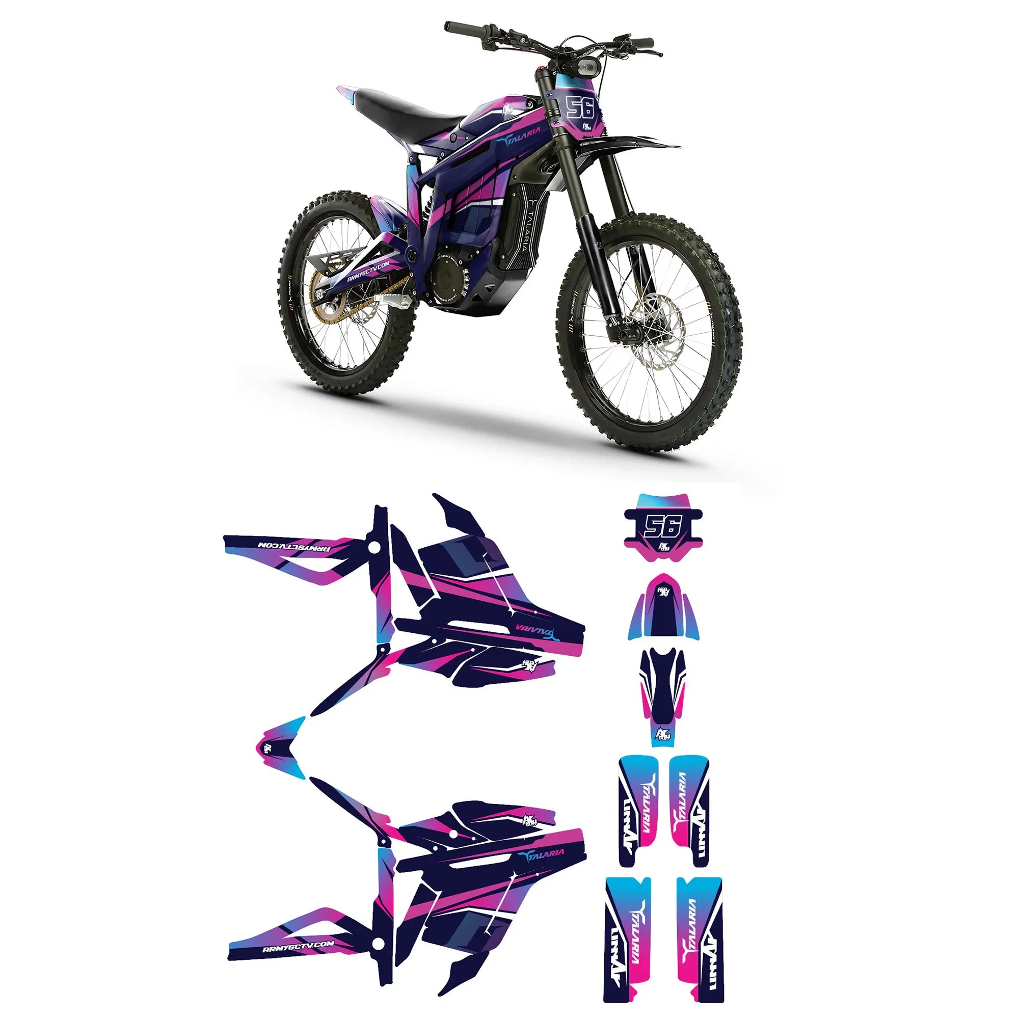 Talaria Sting MX3/MX4 Graphic electric motorcycle stickers body ...